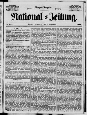 National-Zeitung vom 23.09.1849