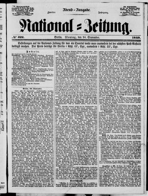 National-Zeitung vom 24.09.1849