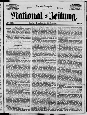 National-Zeitung vom 25.09.1849
