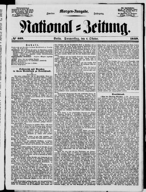 National-Zeitung vom 04.10.1849