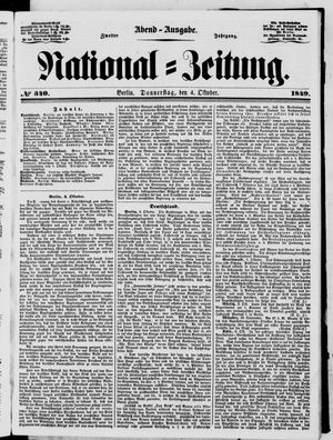 National-Zeitung vom 04.10.1849