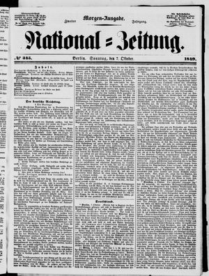National-Zeitung vom 07.10.1849