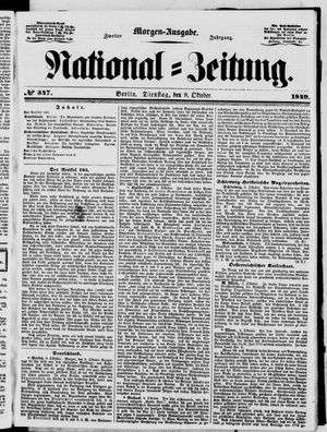 National-Zeitung vom 09.10.1849
