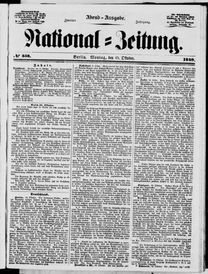National-Zeitung vom 15.10.1849