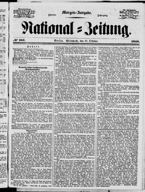National-Zeitung vom 17.10.1849