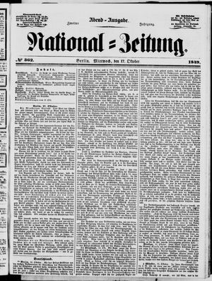 National-Zeitung vom 17.10.1849