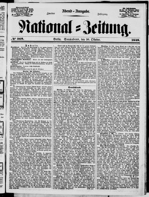 National-Zeitung vom 20.10.1849