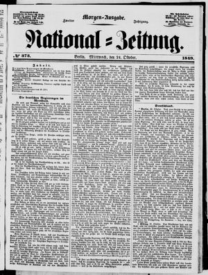 National-Zeitung vom 24.10.1849