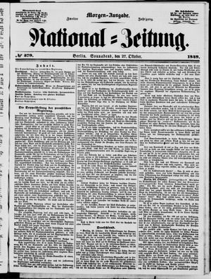 National-Zeitung vom 27.10.1849