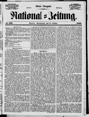 National-Zeitung vom 27.10.1849