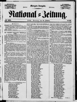 National-Zeitung vom 28.10.1849