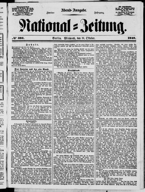 National-Zeitung vom 31.10.1849