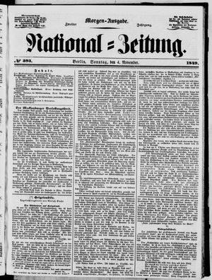 National-Zeitung vom 04.11.1849