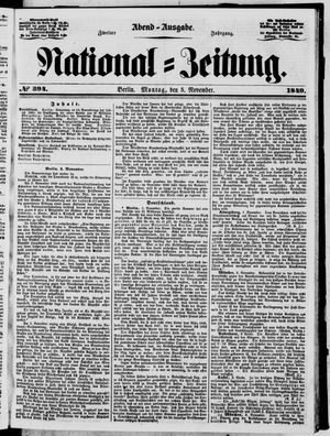 National-Zeitung vom 05.11.1849