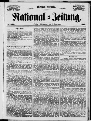 National-Zeitung vom 07.11.1849