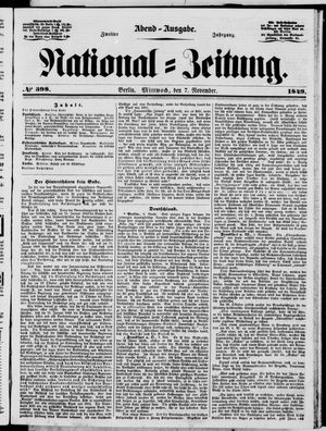 National-Zeitung vom 07.11.1849
