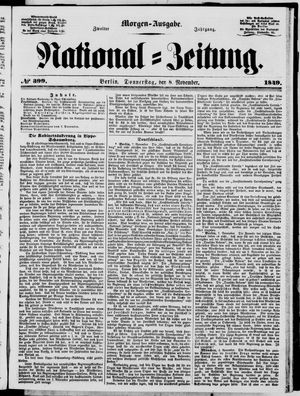 National-Zeitung vom 08.11.1849