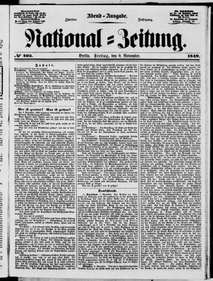 National-Zeitung vom 09.11.1849