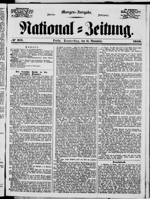National-Zeitung vom 15.11.1849