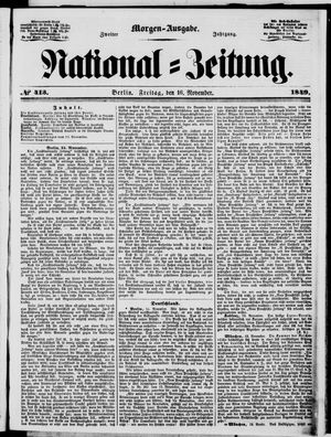 National-Zeitung vom 16.11.1849