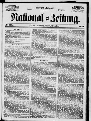 National-Zeitung vom 20.11.1849