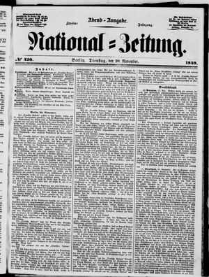 National-Zeitung vom 20.11.1849