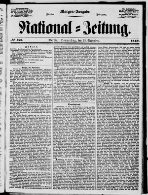 National-Zeitung vom 22.11.1849