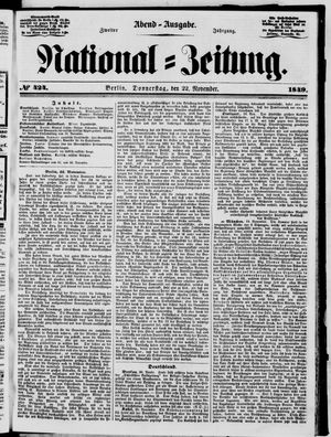 National-Zeitung vom 22.11.1849