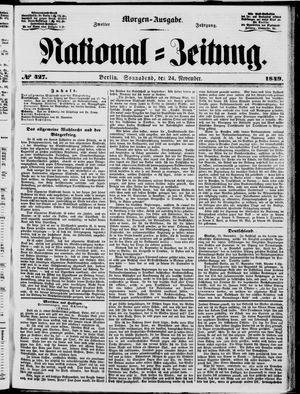 Nationalzeitung vom 24.11.1849