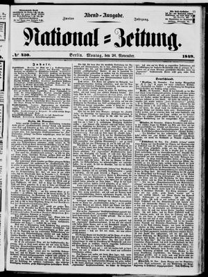Nationalzeitung on Nov 26, 1849
