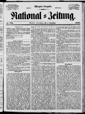 Nationalzeitung vom 04.12.1849