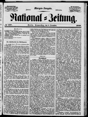 Nationalzeitung vom 06.12.1849