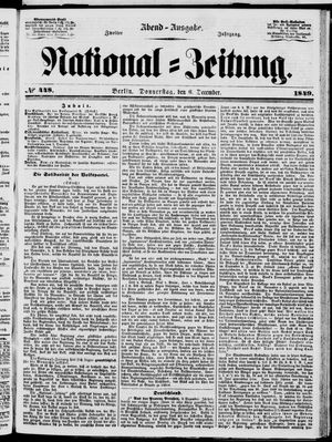 Nationalzeitung vom 06.12.1849