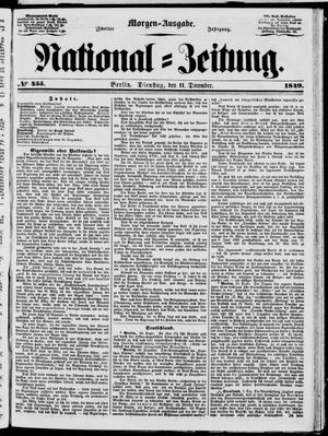 Nationalzeitung vom 11.12.1849