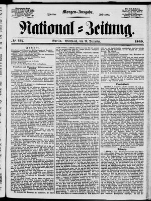Nationalzeitung vom 12.12.1849