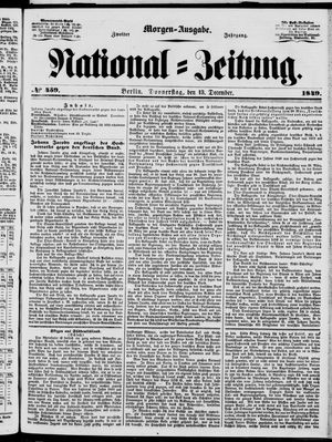 Nationalzeitung vom 13.12.1849