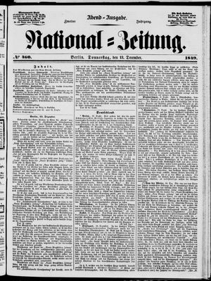 Nationalzeitung vom 13.12.1849