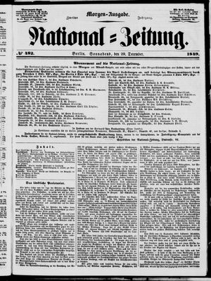 Nationalzeitung on Dec 29, 1849