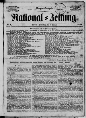 Nationalzeitung on Jan 1, 1850