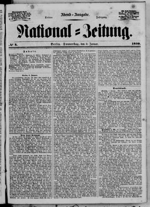 Nationalzeitung vom 03.01.1850