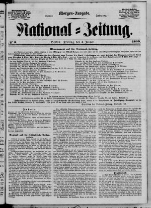 National-Zeitung vom 04.01.1850