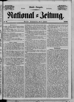 Nationalzeitung vom 05.01.1850