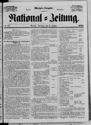 Nationalzeitung vom 11.01.1850