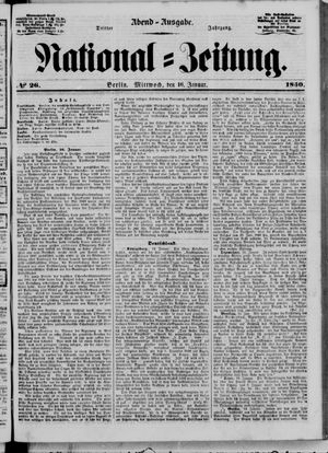 Nationalzeitung vom 16.01.1850