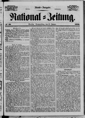 Nationalzeitung vom 17.01.1850