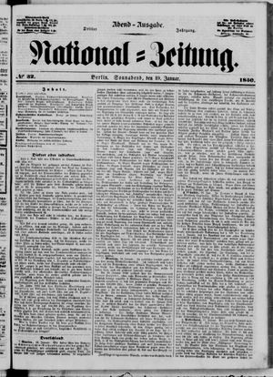 Nationalzeitung vom 19.01.1850