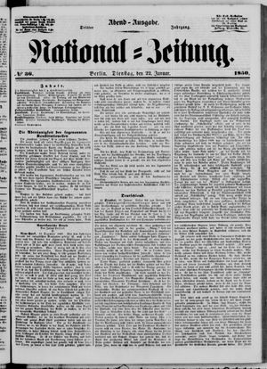 Nationalzeitung vom 22.01.1850