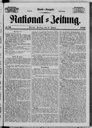 Nationalzeitung vom 25.01.1850