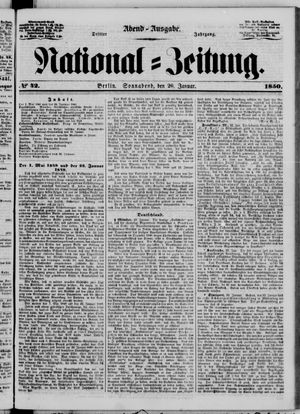 Nationalzeitung vom 26.01.1850