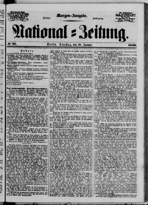 Nationalzeitung on Jan 29, 1850